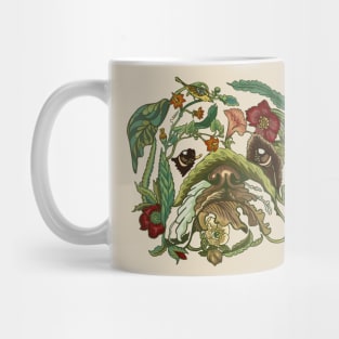 Botanical English Bulldog Mug